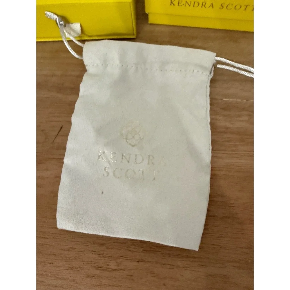 Kendra Scott Jewelry Packaging Set 3 Boxes 1 Pouch 1 Gift Bag Yellow White Logo